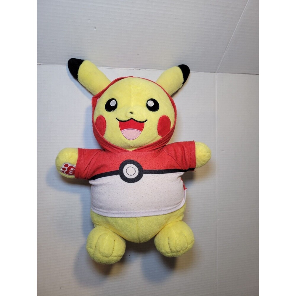 Build A Bear Pokemon‎ Pikachu With Pokeball Shirt Large Plush Stuffed Animal Toy